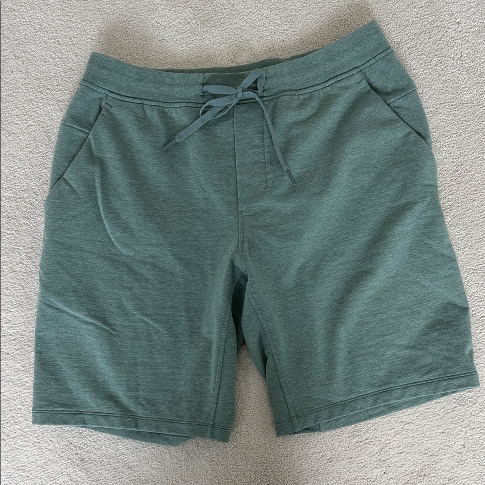 Men’s Green Lululemon Sweat Shorts Large